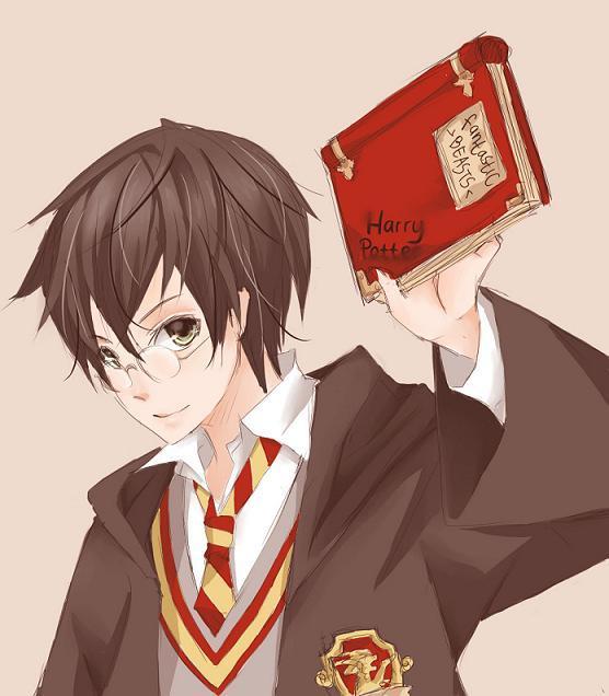 Personagens de Harry Potter ganham design oficial em anime Anime-harry-harry-james-potter-21364825-556-636